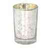 Elegant Silver Mercury Glass Votive Cups - Set of 6 for Home Decor & Weddings Silver Mercury Glass Votive Cup Set of 6 (3.5″Hx2.5″W)