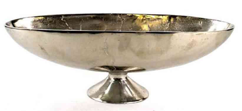 Nickel Aluminum Bowl (21″Lx7″Hx 6.5″W)