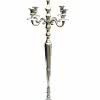 47” Modern Candelabra: Elegant Home Decor & Decorative Centerpiece Nickel Aluminum Candelabra (60″Hx22″D)