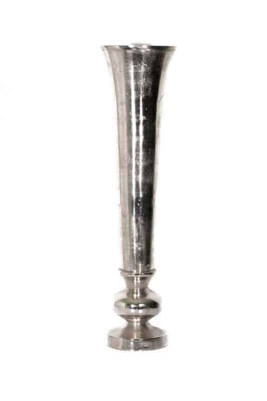 30” Nickel Aluminum Vase - Modern Home Decor & Elegant Gift Idea Nickel Aluminum Vase (53″x13″)