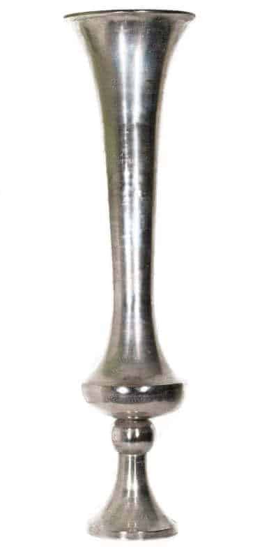 55” Nickel Aluminum Vase - Modern Decor & Elegant Centerpiece for Home Nickel Aluminum Vase (66″x15″)
