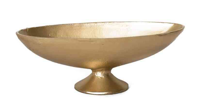 Nickel Aluminum Bowl (21″Lx7″Hx 6.5″W)