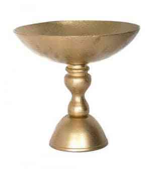 Gold Aluminum Bowl (23″Dx21″H)