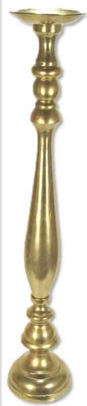 Nickel Aluminum Candle Stand (35″Hx6″)