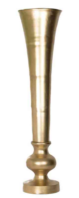 Elegant 53” Gold Aluminum Vase - Stylish Home Decor for Floral Arrangements Nickel Aluminum Vase (53″x13″)