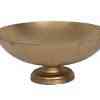 Stylish 16" Gold Aluminum Bowl - Versatile Decorative & Serving Accessory Nickel Aluminum Bowl (16″x7″)