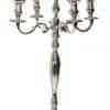 32” Nickel Plated Candelabra: Elegant Aluminum Candle Holder for Versatile Displays Nickle plated Aluminum Candleabra 32″