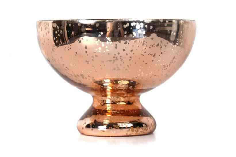 Gold Mercury Glass Bowl (7.5″x5″)