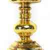Elegant Gold Candle Holder: 9" Mercury Glass Decorative Stand for Dining Table Centerpiece Silver Mercury Glass Candle Stand (9″x5″)
