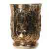Gold Mercury Glass Bowl Hurricane Vase (6″x4.5″)