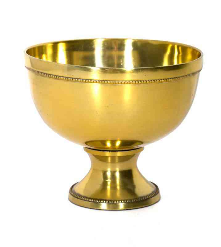 Silver Aluminum Revere Bowl (6.5″D X 5″H)