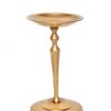 Gold Aluminum Pillar Holder (6″Hx5″D)