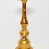 "Gold Candle Holder - 13.5" Tall Elegant Pillar Display for Modern Home Décor" Silver Aluminum Bell Pillar Holder (10″Hx4.5″D)