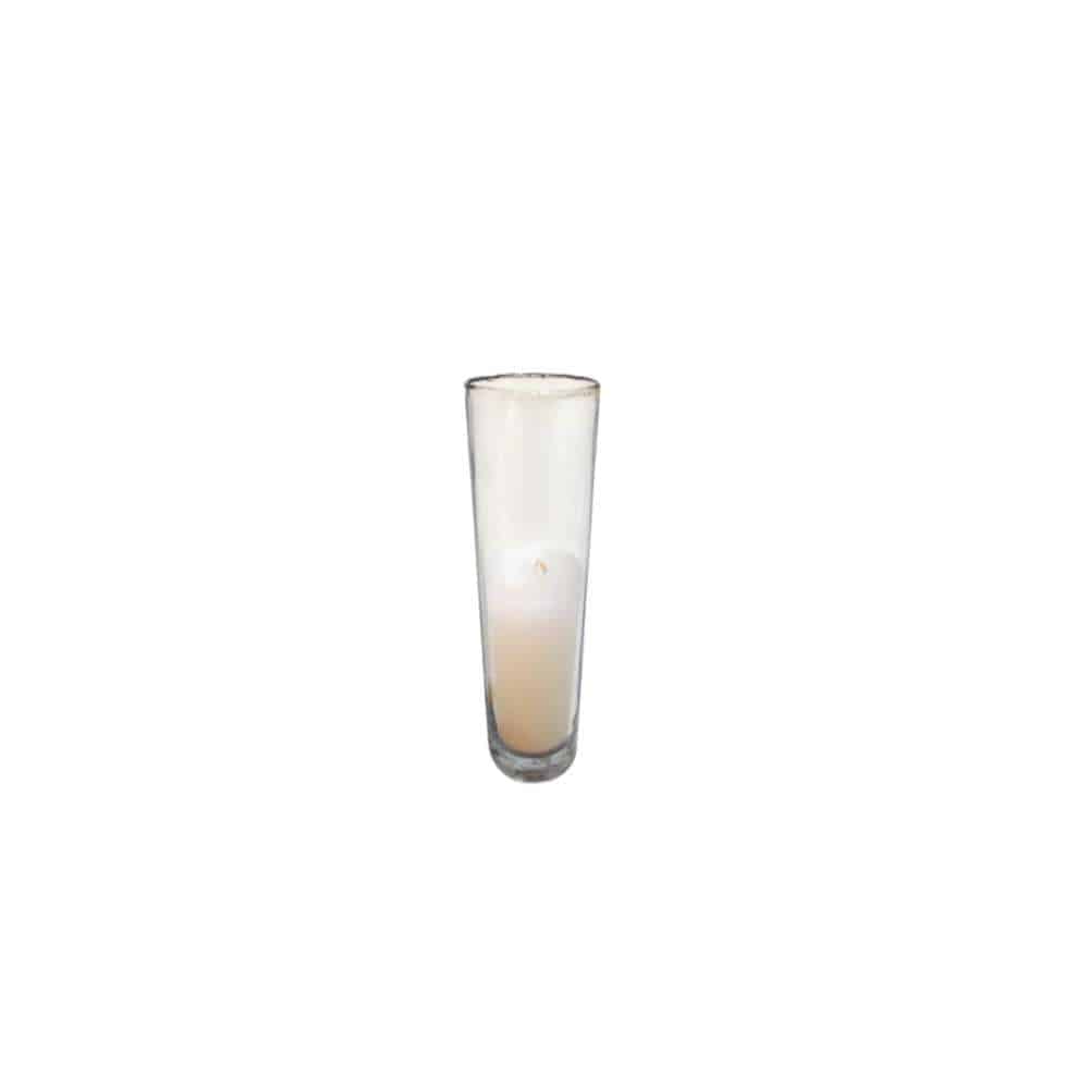 24 Clear Glass Votive Candles: Elegant Wax Filled Home Ambiance Decor Clear Glass Wax Filled Votive Set of 24 (5″x2.5″)