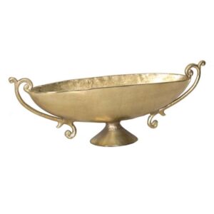Gold Aluminum Bowl (26″Lx8.5″Hx6.5″W)