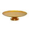 Elegant 18.75" Gold Cake Stand - Durable Aluminum Dessert Display & Centerpiece Nickel Aluminum Cake Stand (5.5″Hx16″D)