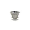 Elegant 6" Silver Mercury Vase | Fleur De Lis Home Decor & Gifts Silver Mercury Fleur De Lis vase 6″H x 4″