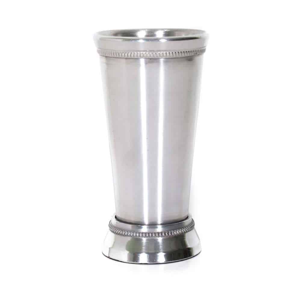 Elevate Your Cocktails: 4.5" Mint Julep Cup - Durable Aluminum Barware Silver Aluminum Mint Julep Cup 7″