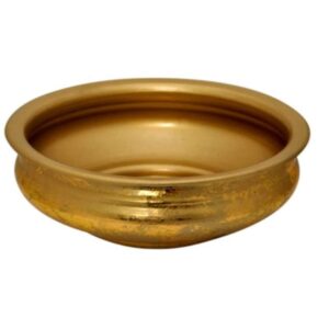 Gold Leaf centerpiece   bowl 6″Hx2″D
