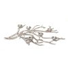 Elegant 7-Cup Nickel Aluminum Candle Holder - Durable Centerpiece Display Nickle Aluminum 7 Votive Cup Branch Stand (29″x17″x7″)