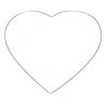 12 Silver Aluminum Heart Shaped Wedding Decorations & DIY Craft Hoops Silver Aluminum Heart Shaped Bridal/Wreath Hoop 12″ Set of 12