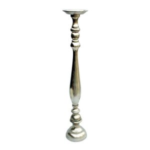 Nickel Aluminum Candle Stand (35″Hx6″)