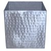 Discover the 7" Hammered Aluminium Cube: Elegant Decor & Versatile Accent Platinum Cube Hammered Aluminium 4″x4″ x4″