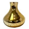 Elegant Gold Mercury Vase - 6" Glass Flower Centerpiece for Home Décor Gold Mercury Glass Vase (6″Hx5.5″W)