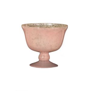 Pink Mercury Glass Bowl (6″Dx5.5″H)