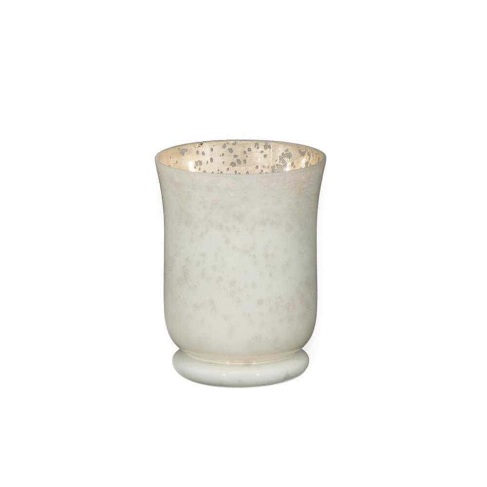 Shabby Chic Mercury Glass Urn (6″Dx6″H)