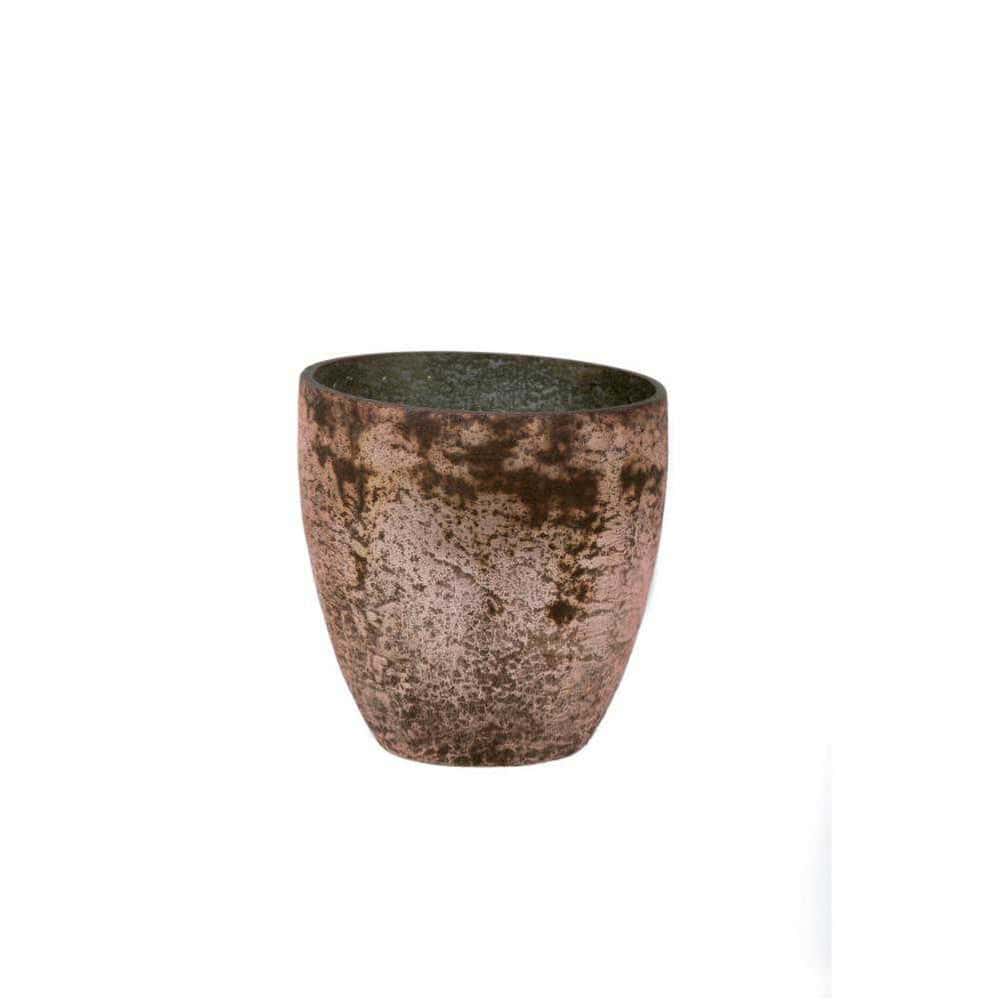 Antique Burnt Pink Mercury Glass Vase - 4.5" Elegant Vintage Accent Antique Burnt Pink Mercury Glass Vase (4.5×4.5)
