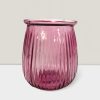 Blush ripple votive vase 4”X4”