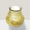 4'' Golden Ripple Votive Vase: Stylish Candle Holder & Elegant Decor Blush ripple votive vase 4”X4”