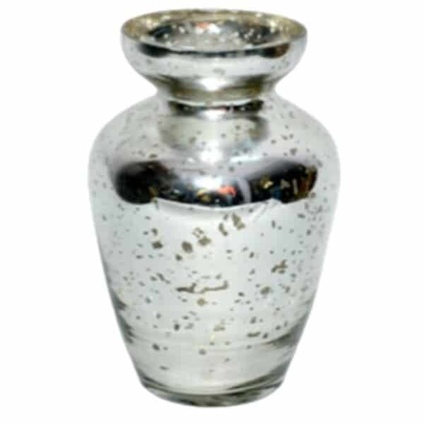 Gold Mercury Glass Vase (6″Hx4.5″W)