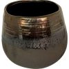 5-Inch Artisan Bronze Home Decor Vase - Elegant Centerpiece Gift Idea Art Design Earthware Bronze Vase 5″Hx6″W