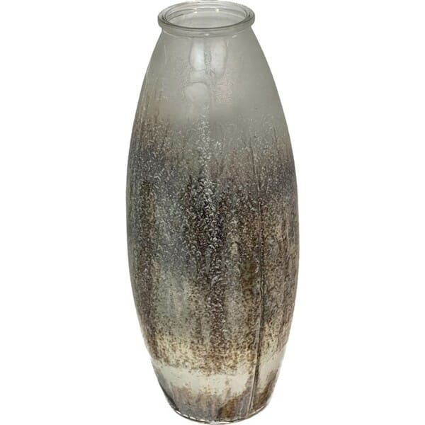 Platinum Gold Glass Bowl Vase10″x4″