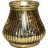 "4.5" Antique Gold Glass Candle Holder - Elegant Votive for Home Decor" Silver Glass votive Antique 4.5″x4.5″