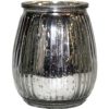 Elegant 4.5" Silver Glass Candle Holder - Antique Votive Décor & Gifts Silver Glass votive Antique 4.5″x 3.5