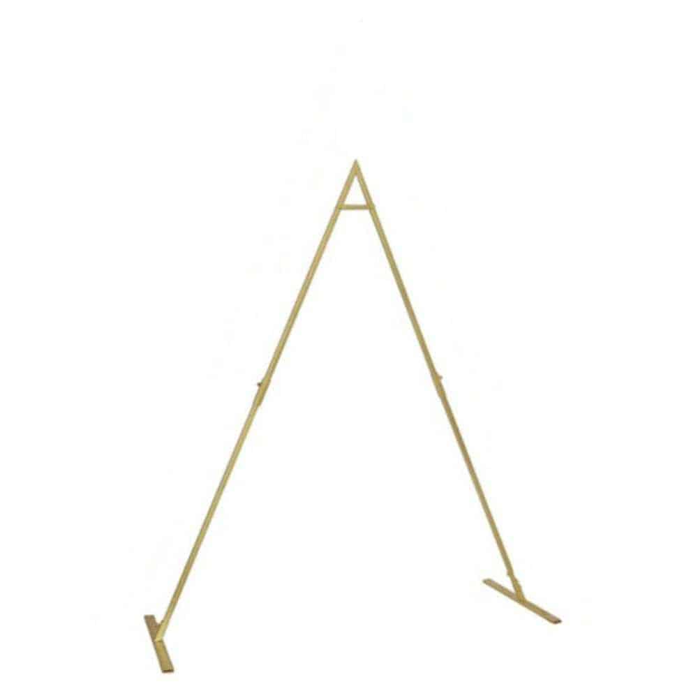 Gold Iron Triangular Stand 72″