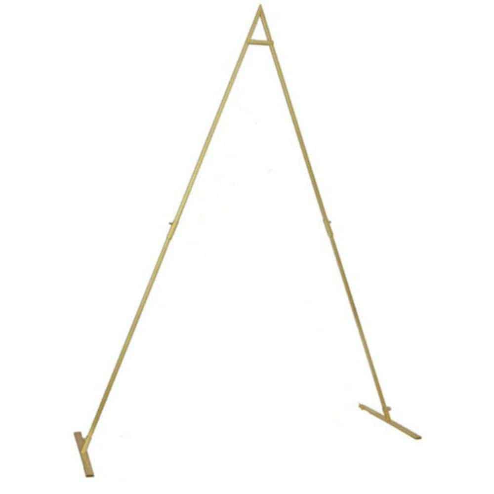 Gold Iron Triangular Stand 72″