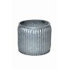 Rustic Galvanized Iron Round Planter - 8" Indoor/Outdoor Vintage Decor Rustic Galvanized Iron Round Planter (8″Hx9.5″D)