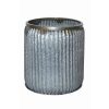Rustic Galvanized Iron Round Planter - 15" Durable Indoor/Outdoor Pot Rustic Galvanized Iron Round Planter (8″Hx9.5″D)