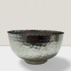 Elegant 6-Pack Iron Silver Hammered Finish Bowls - Multi-Functional Decor Iron Silver hammered bowl 14”DX5”H