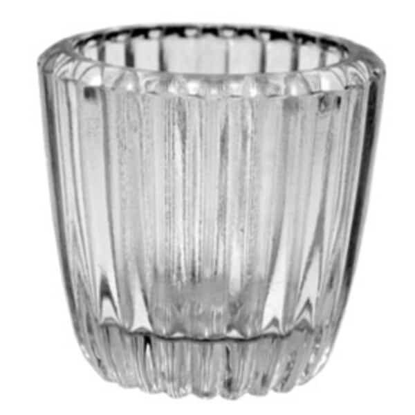 Clear Embossd Renaissance Glass Votive Cup 2.5 x 2.5″ Pk of 6