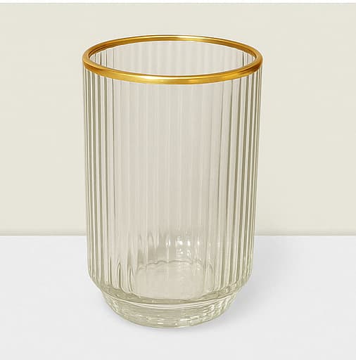 Blush ripple votive vase 4”HX3”W