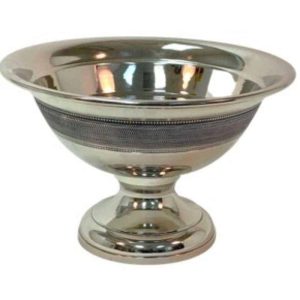 Nickel Plated Bowl (12″Dx7.5″H)
