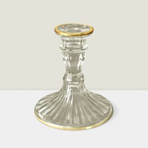 RajasiGlass Clear & GLD C/S 5″x5″