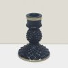Kaali Black Glass C/S: 4 Elegant Candle Holders & Modern Home Accents Rajasi Glass Clear & GLD C/S 4″Hx3″W
