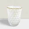 Rajasi  Glass Clear & GLD votive 4.5″Hx3.5″D