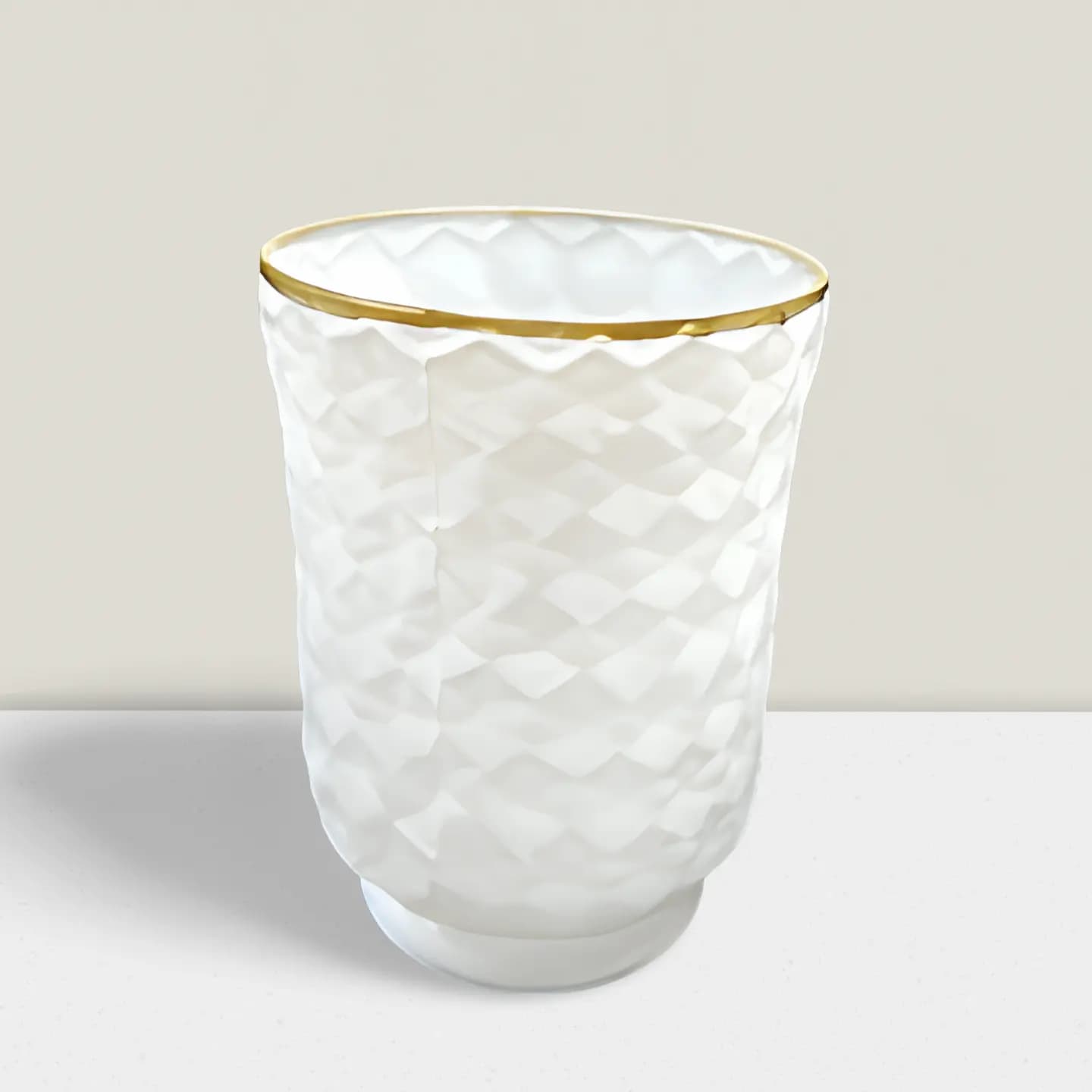 Kaali Black glass vase 4.5″x3.5″